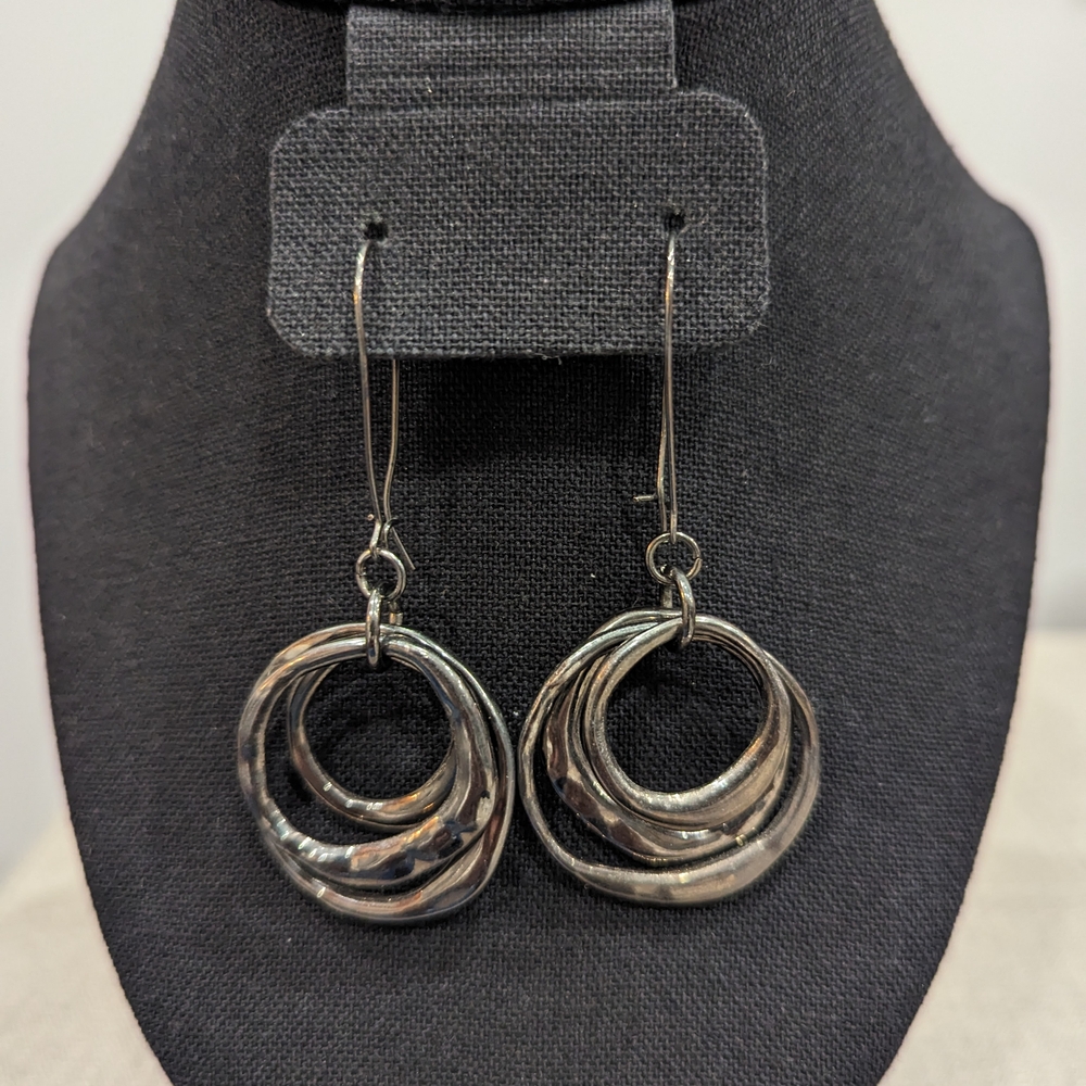 Elegant Silver Hoop Earrings